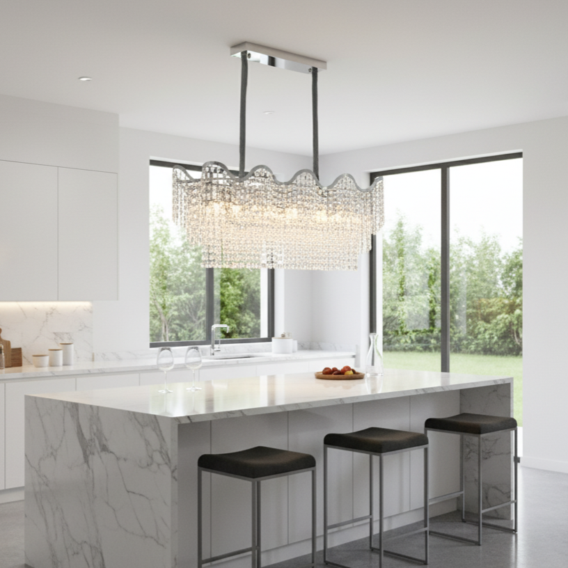 Candelabru Gigant VLORA Silver 110x42CM