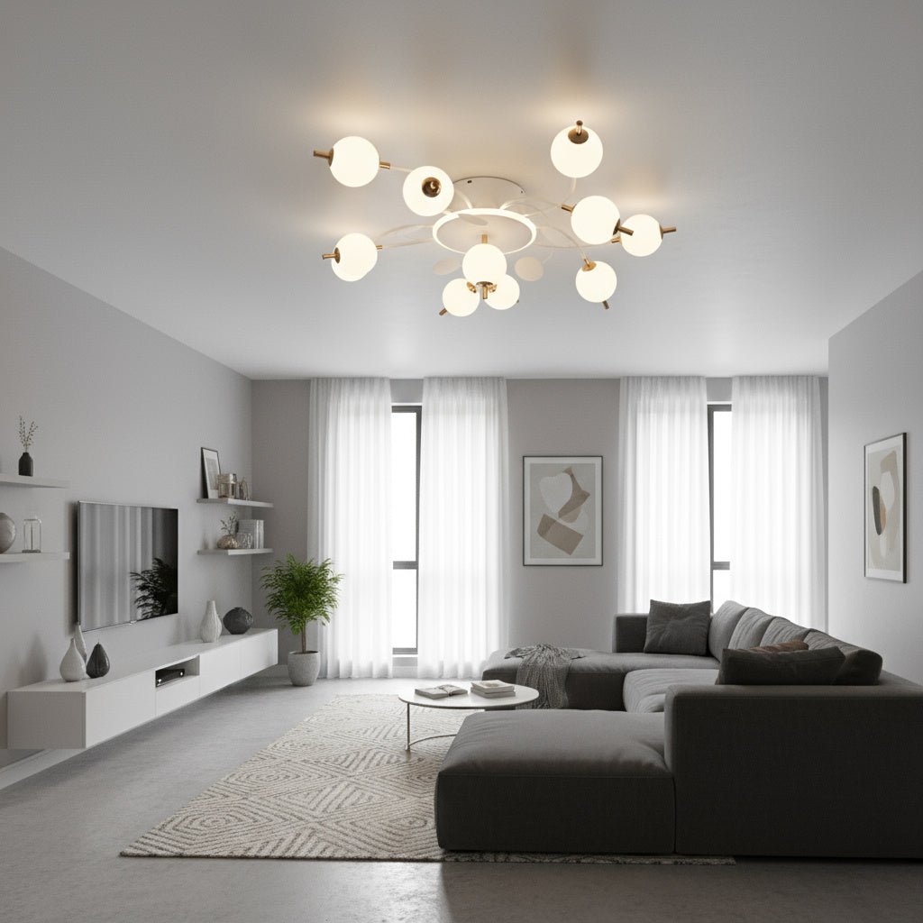 Lustra LED PROP 10+1 WHITE Echivalent 900W