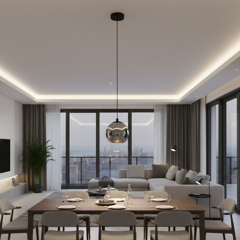 Pendul ARISCANI Black 1xE27 Eglo Ø20CM