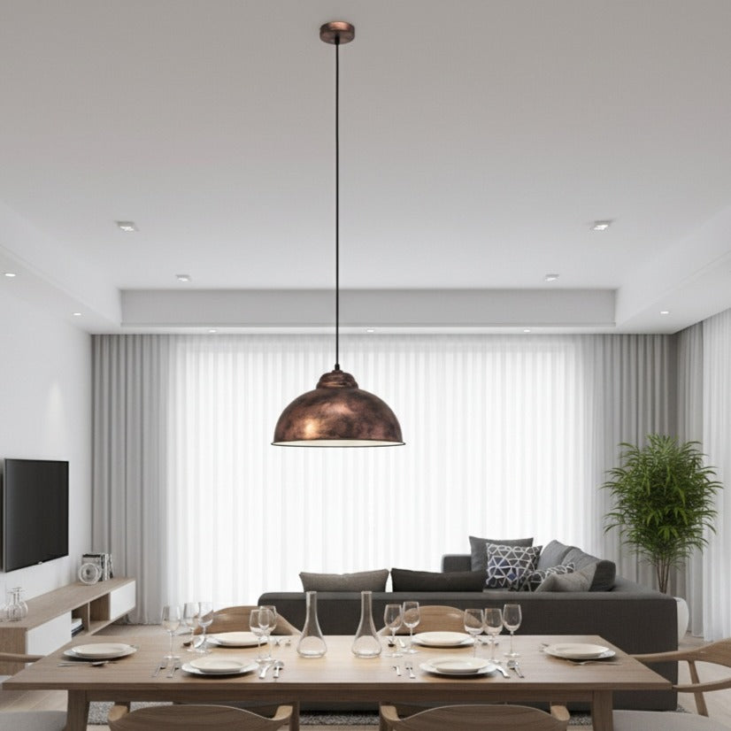 Pendul TRURO 2 Antique Cooper 110CM Eglo AURIU / ABAJUR Lighting Fixtures