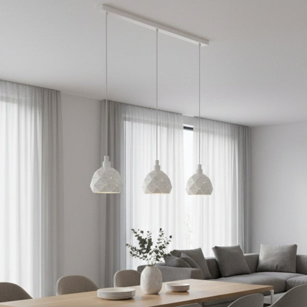 Lustra Suspendata ROCCAFORTE White 110CM ALBA / VINTAGE SI RETRO DESIGN / 110CM Chandeliers