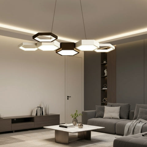 Lustra LED Black & White Echivalent 700W Telecomanda Resigilata R3