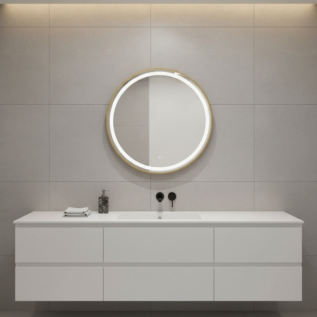 Oglinda LED Rotunda ⌀60cm Touch si 3 Lumini