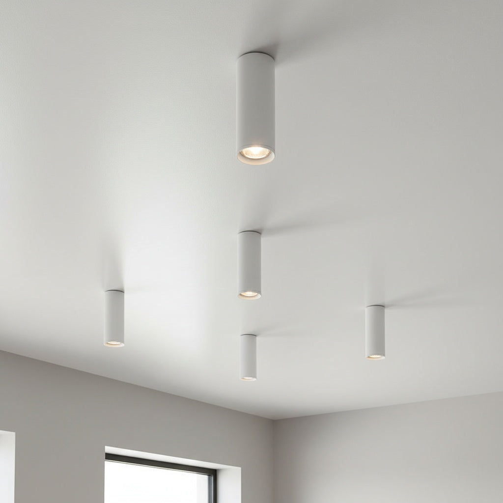 Spot Aplicat Rotund Alb Dulie GU10 Ø55x200mm led ceiling light