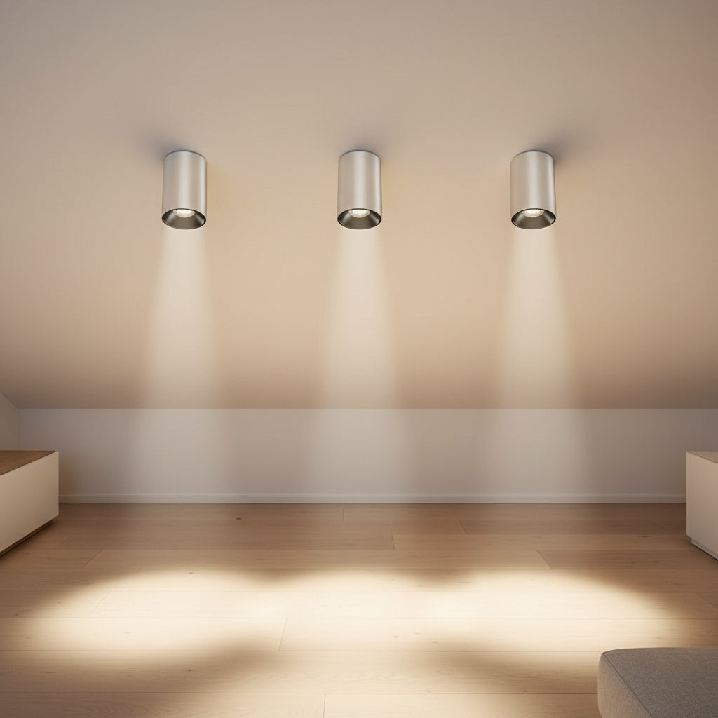 Spot Aplicat Rotund Alb & Negru Dulie GU10 Ø94x145mm led ceiling light