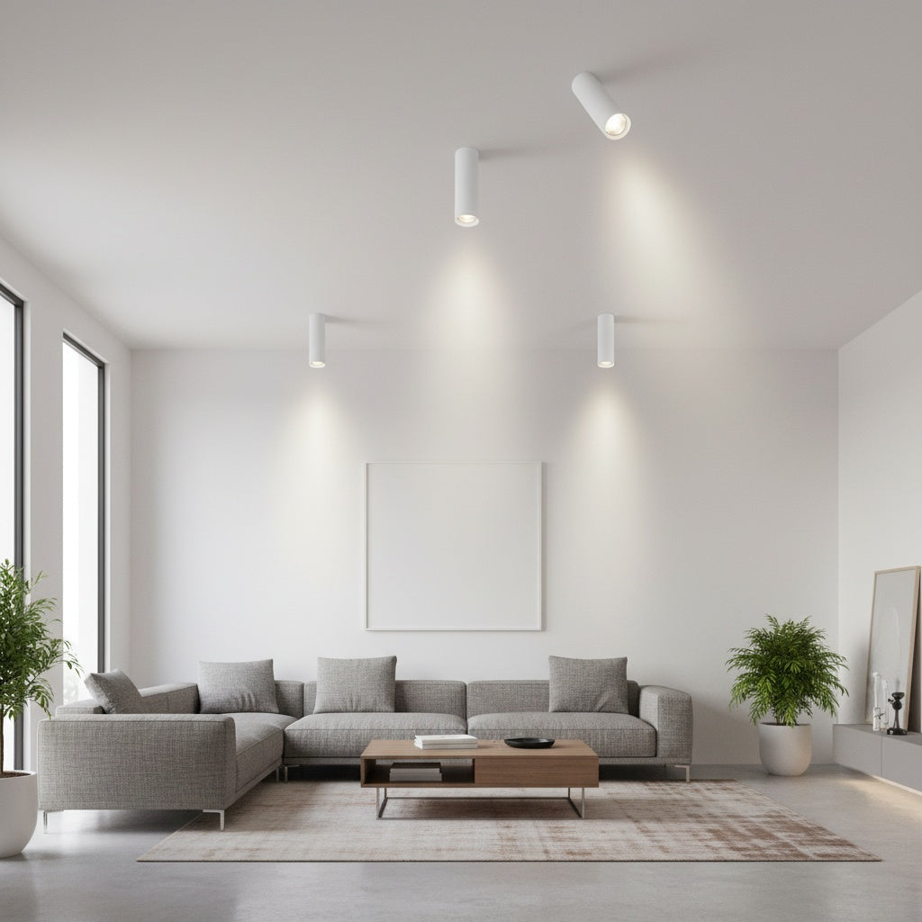 Spot Aplicat Rotund Alb Dulie GU10 Ø55x200mm led ceiling light