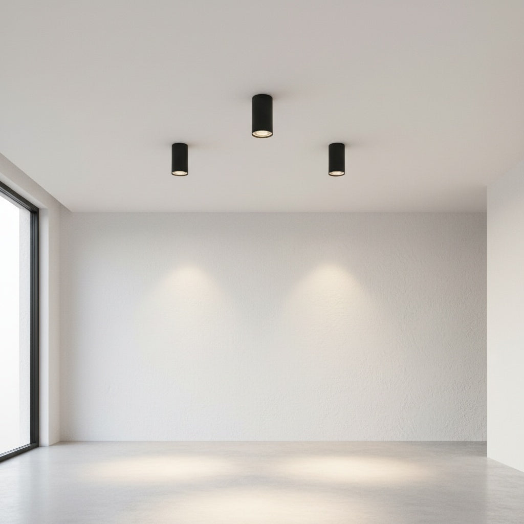 Spot Aplicat Rotund Negru Dulie GU10 Ø55x102mm led ceiling light