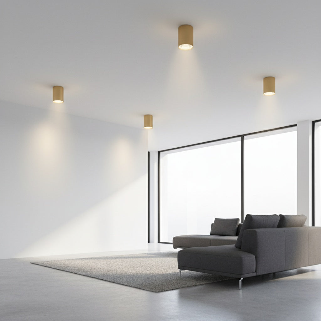 Spot Aplicat Rotund Auriu Dulie GU10 Ø55x102mm led ceiling light