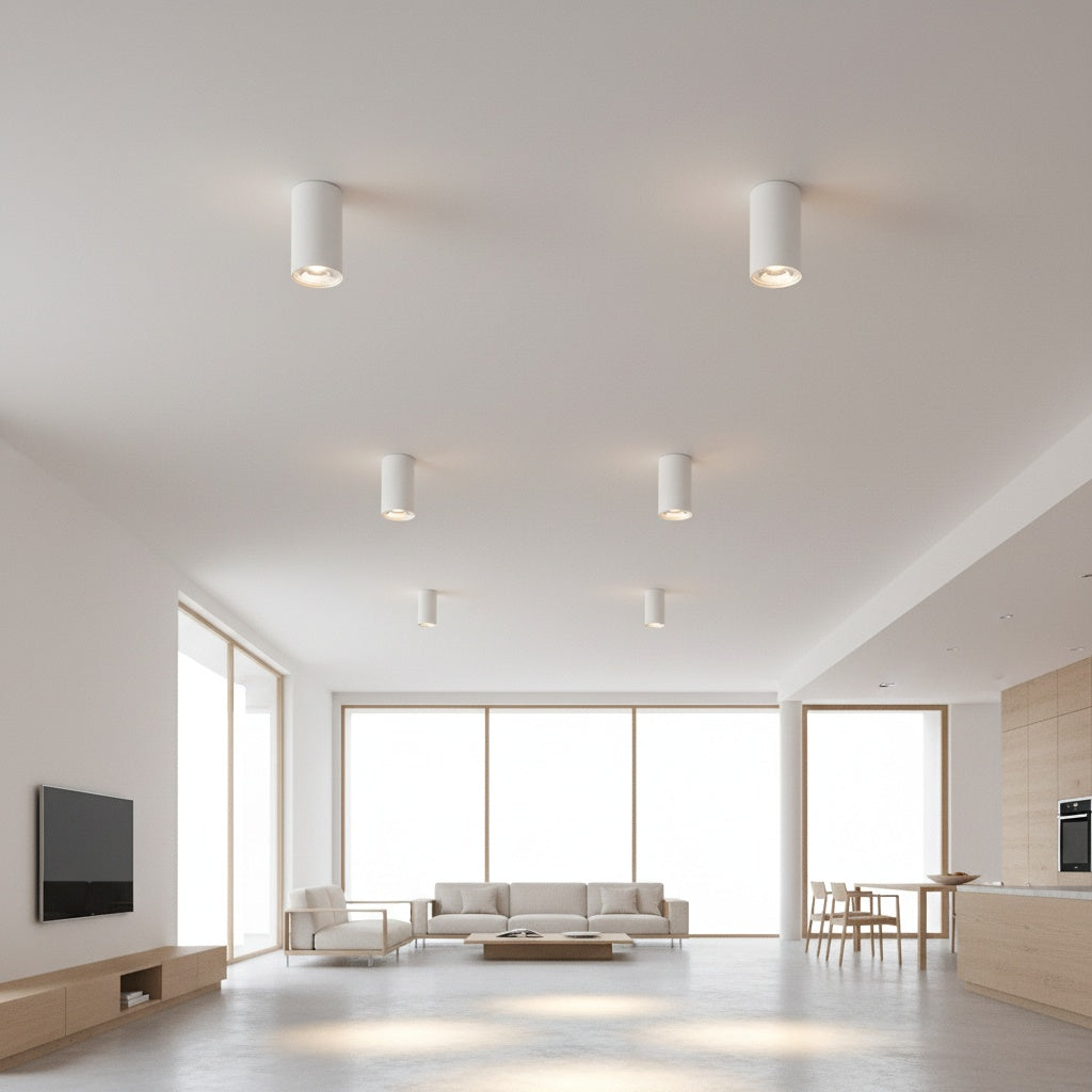 Spot Aplicat Rotund Alb Dulie GU10 Ø55x102mm led ceiling light