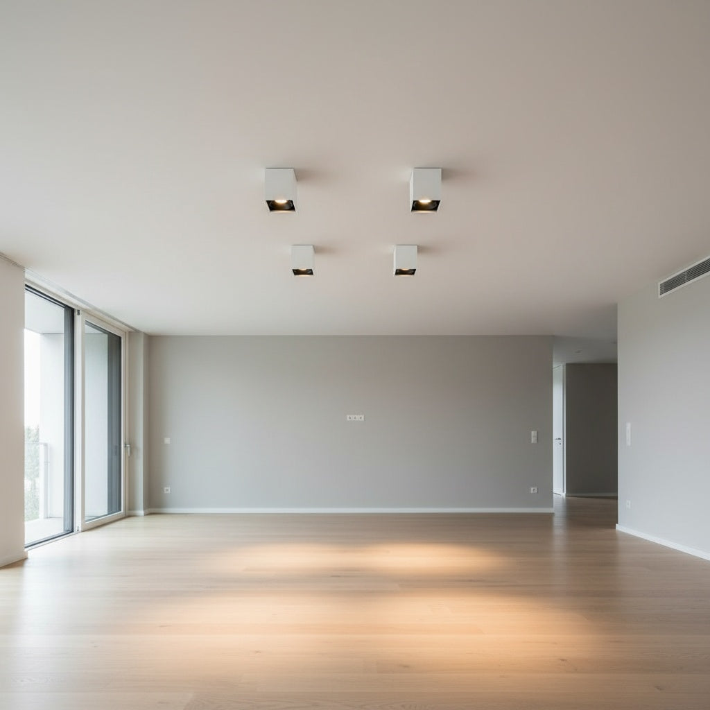 Spot Aplicat Patrat Alb & Negru Dulie GU10 L97xH140mm led ceiling light