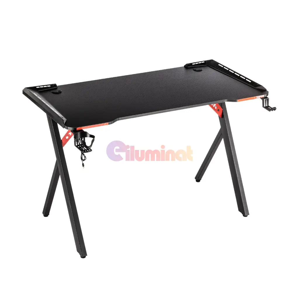 Birou De Gaming 504 Negru 120X60X73Cm Desks