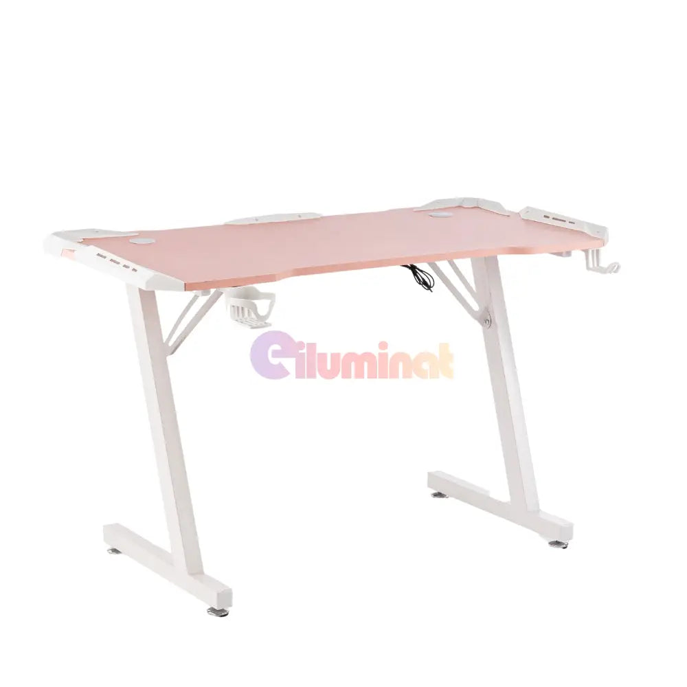 Birou De Gaming 505 Pink 120X60X73Cm Desks