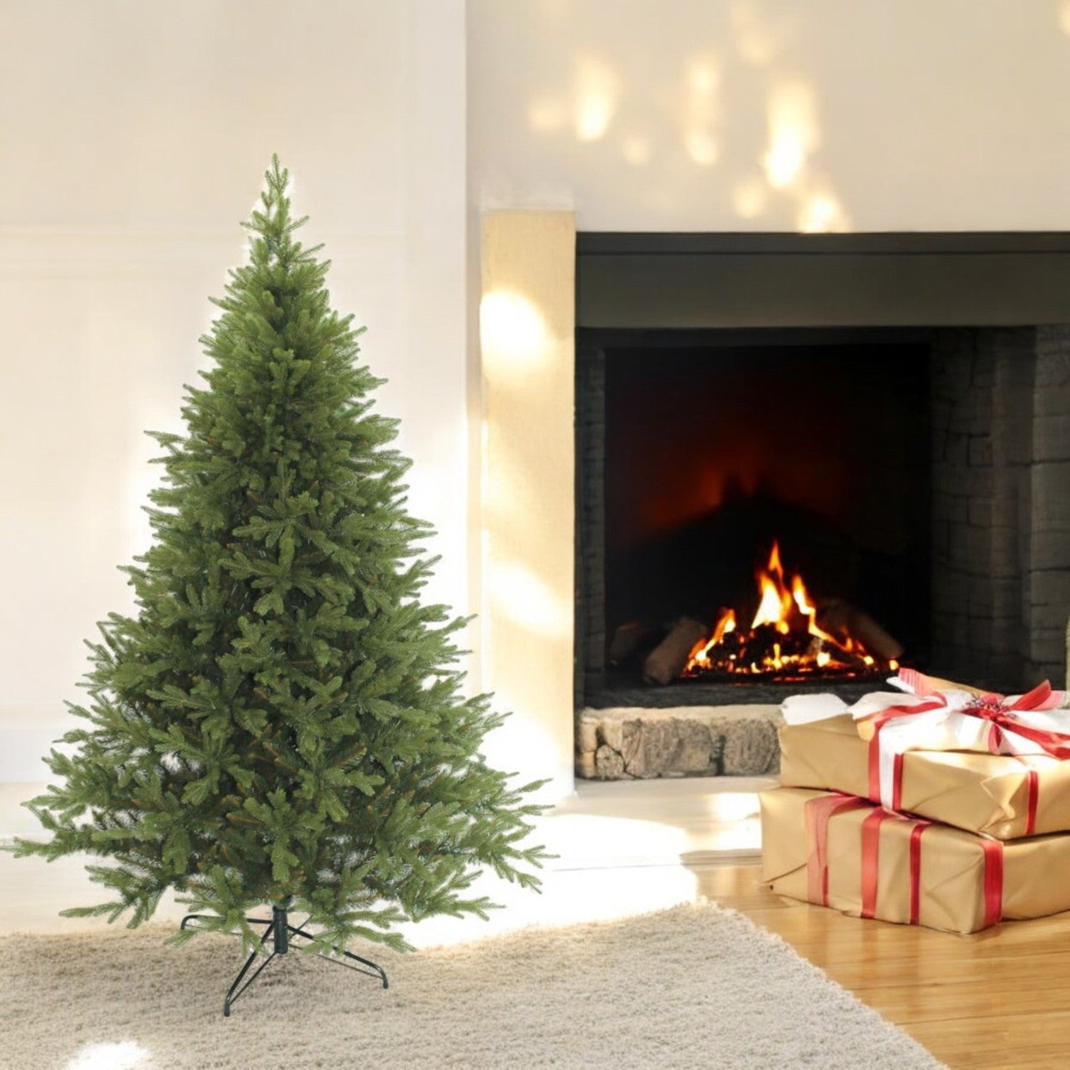 Brad Artificial De Craciun 210Cm Atlantis 650 Ramuri Cu Ace 3D Aspect Natural Christmas Tree