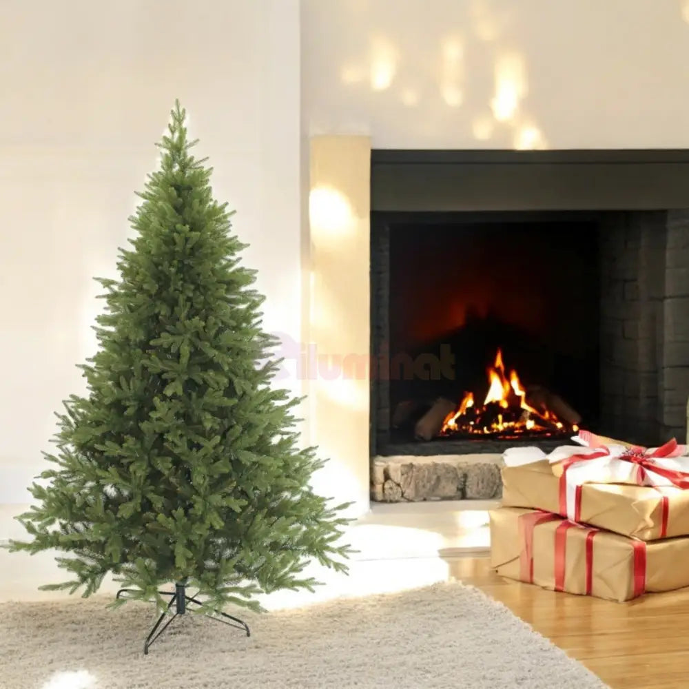 Brad Artificial De Craciun 210Cm Atlantis 650 Ramuri Cu Ace 3D Aspect Natural Christmas Tree