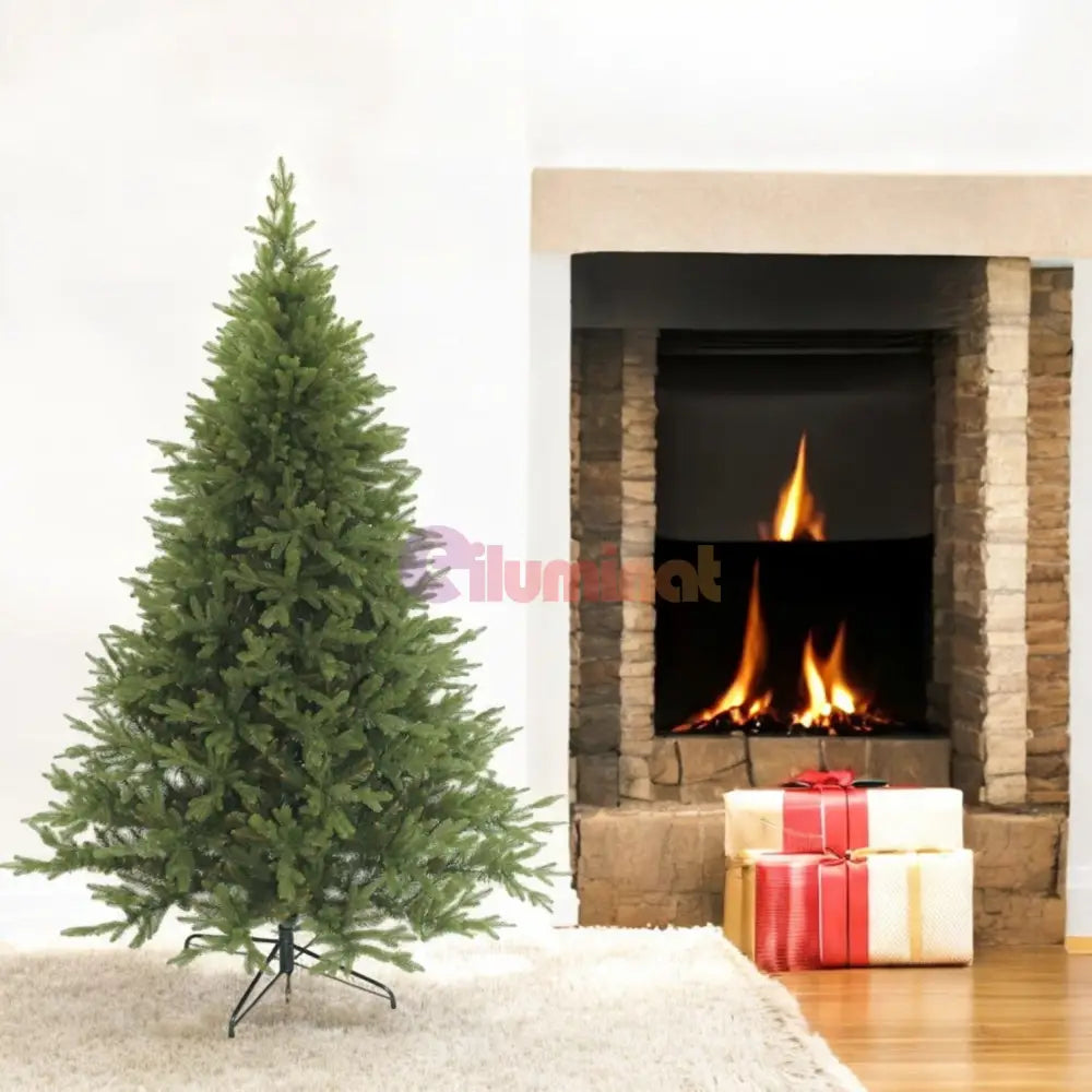 Brad Artificial De Craciun 210Cm Atlantis 650 Ramuri Cu Ace 3D Aspect Natural Christmas Tree