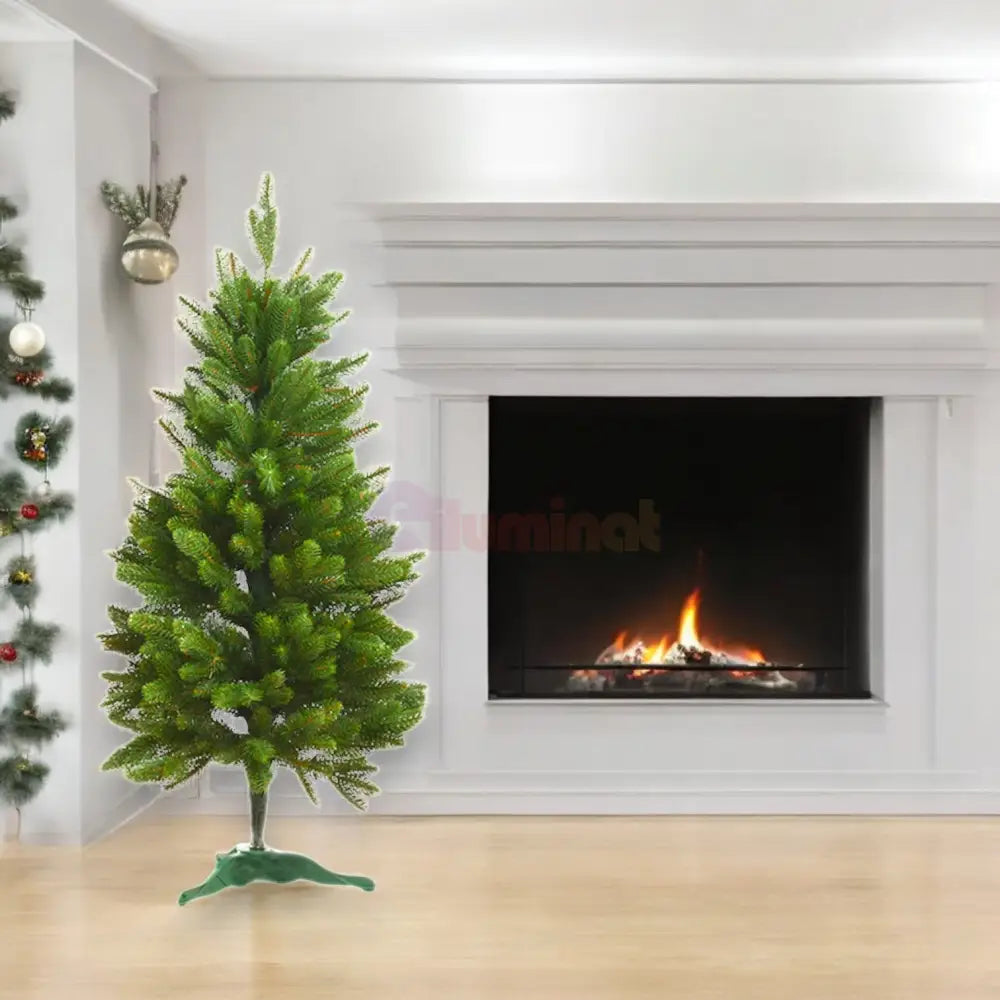 Brad Artificial De Craciun 90Cm 97Ramuri 3D Verde Premium