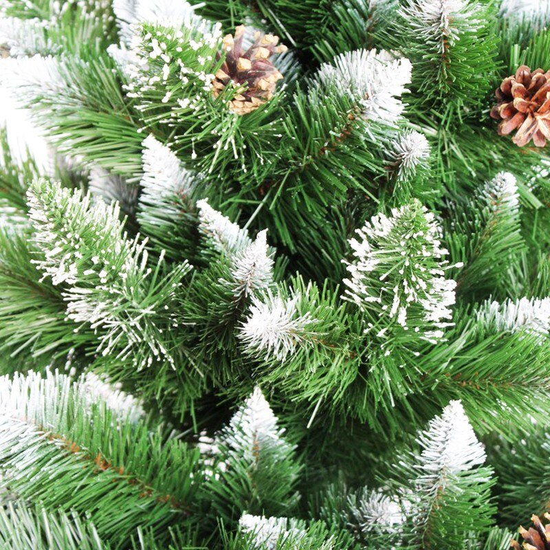 Brad Artificial De Craciun 180Cm Cu Conuri Si Varfuri Albe Aspect Natural Christmas Tree