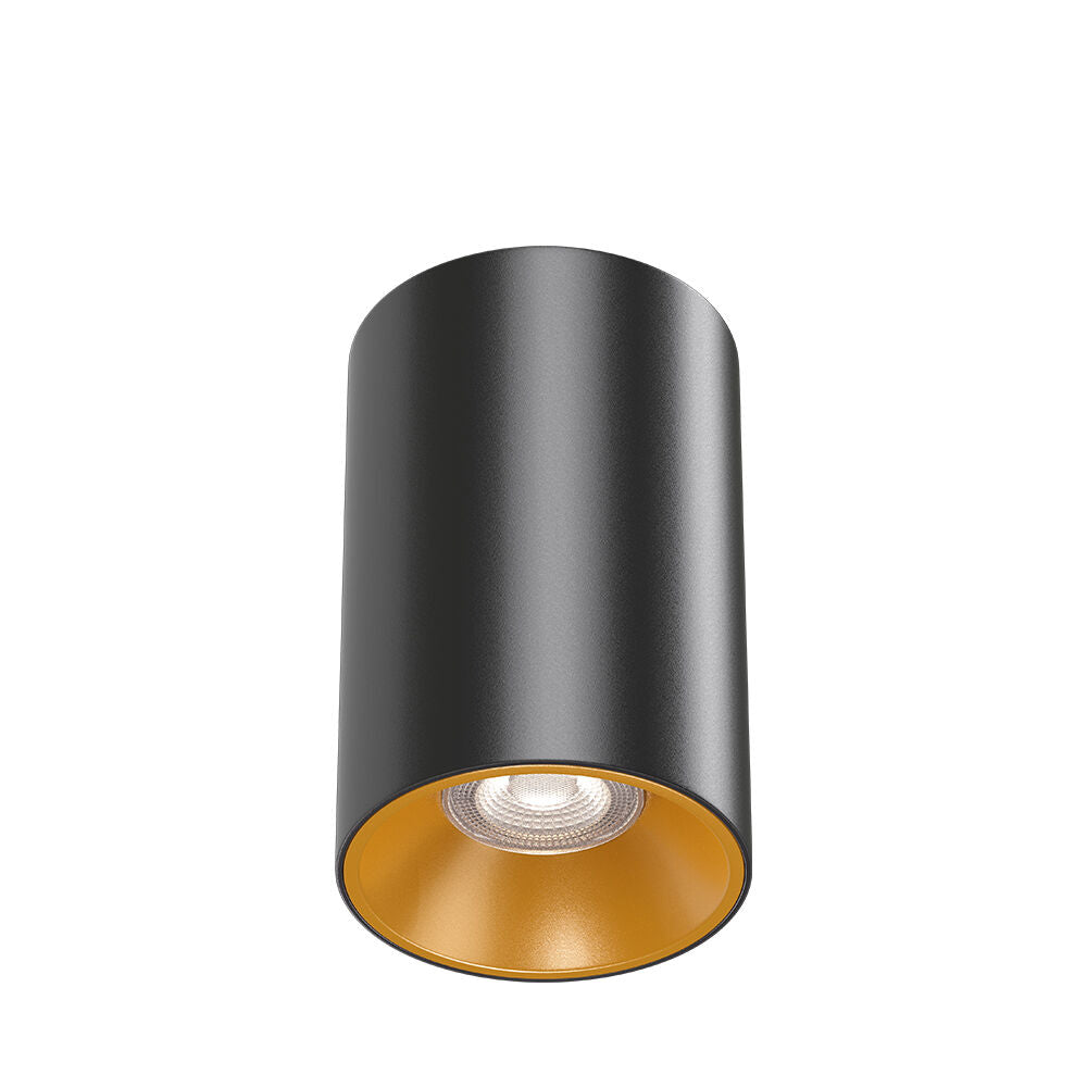 Spot Aplicat Rotund Negru & Auriu Dulie GU10 Ø94x145mm led ceiling light