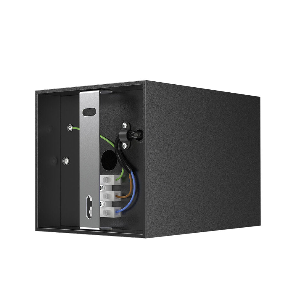 Spot Aplicat Patrat Negru & Auriu Dulie GU10 L80xH117mm led ceiling light