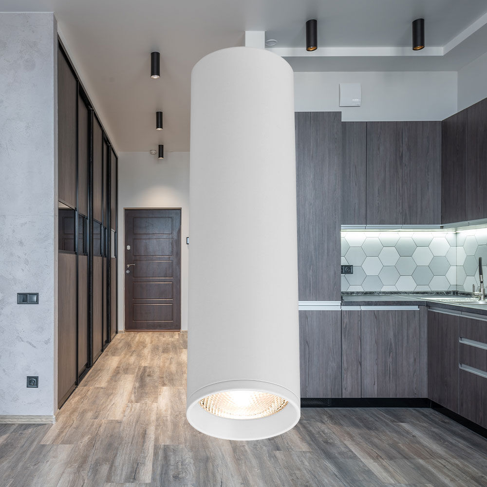 Spot Aplicat Rotund Alb Dulie GU10 Ø55x200mm led ceiling light