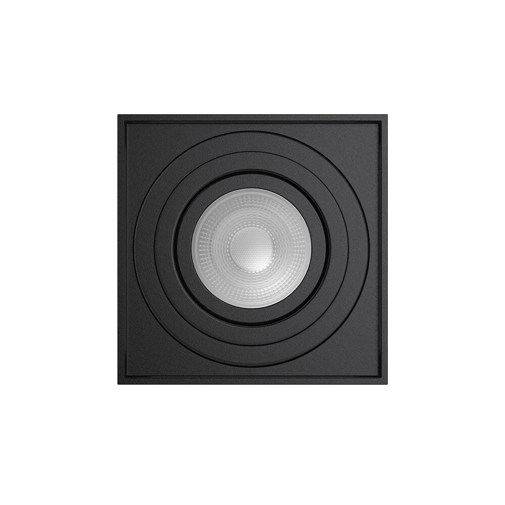 Spot Aplicat Patrat Fascicul Reglabil Negru Dulie GU10 L80xH100mm led ceiling light