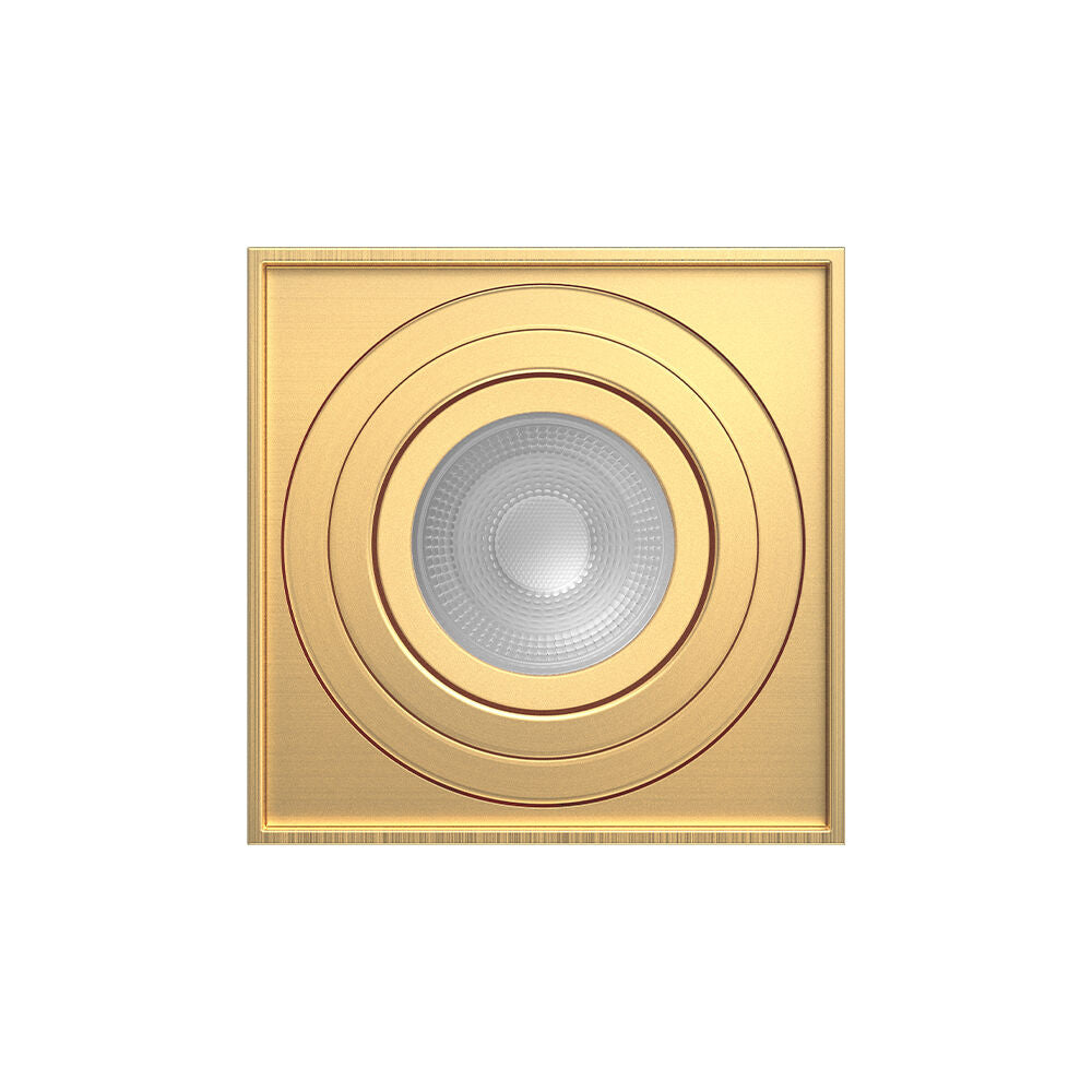 Spot Aplicat Patrat Fascicul Reglabil Auriu Dulie GU10 L80xH100mm led ceiling light