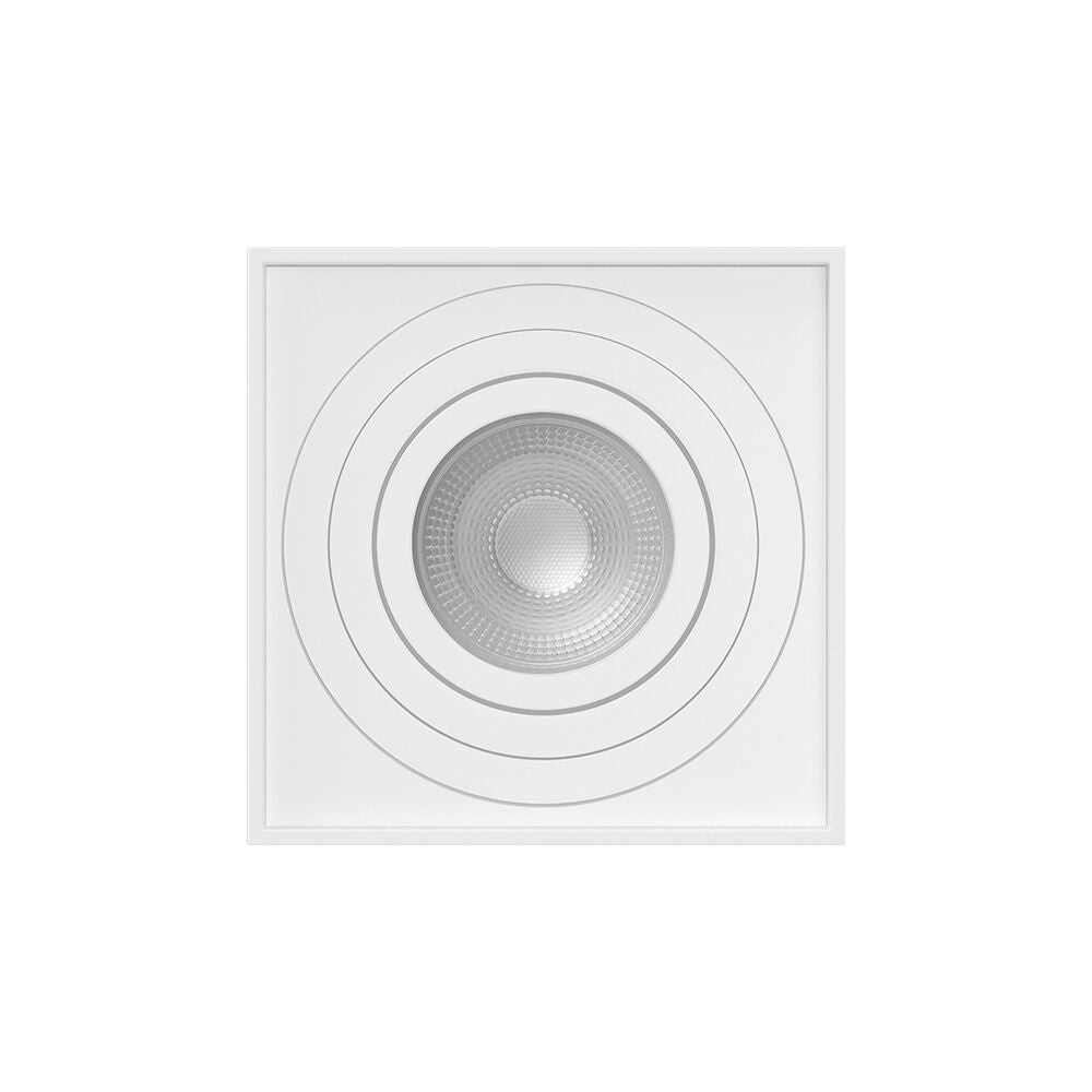Spot Aplicat Patrat Fascicul Reglabil Alb Dulie GU10 L80xH100mm led ceiling light