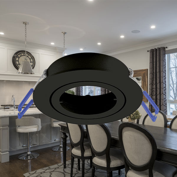 Spot Incastrat Rotund Fascicul Reglabil Negru Dulie MR16 Ø82x25mm led ceiling light