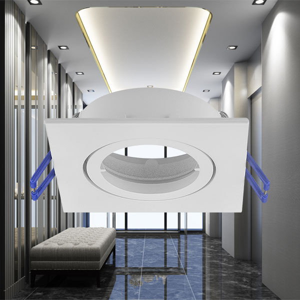 Spot Incastrat Patrat Fascicul Reglabil Alb Dulie MR16 L82xH25mm led ceiling light