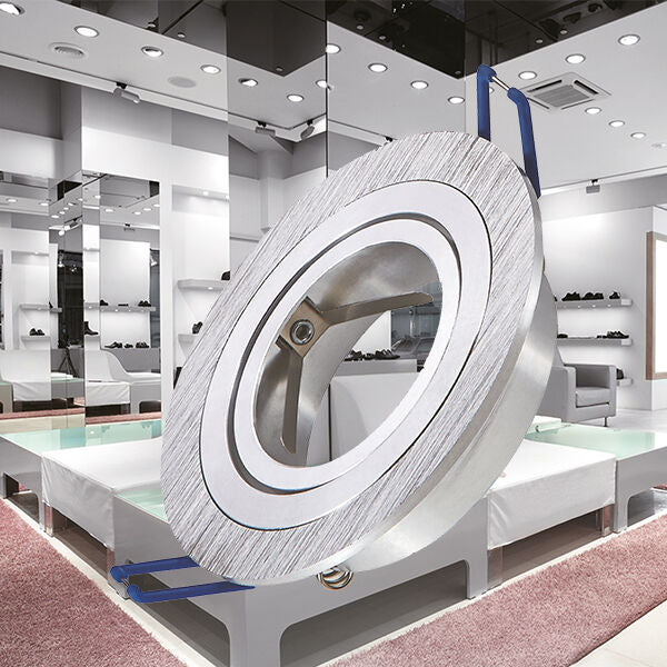 Spot Incastrat Rotund Fascicul Reglabil Argintiu Dulie MR16 Ø94x25mm led ceiling light