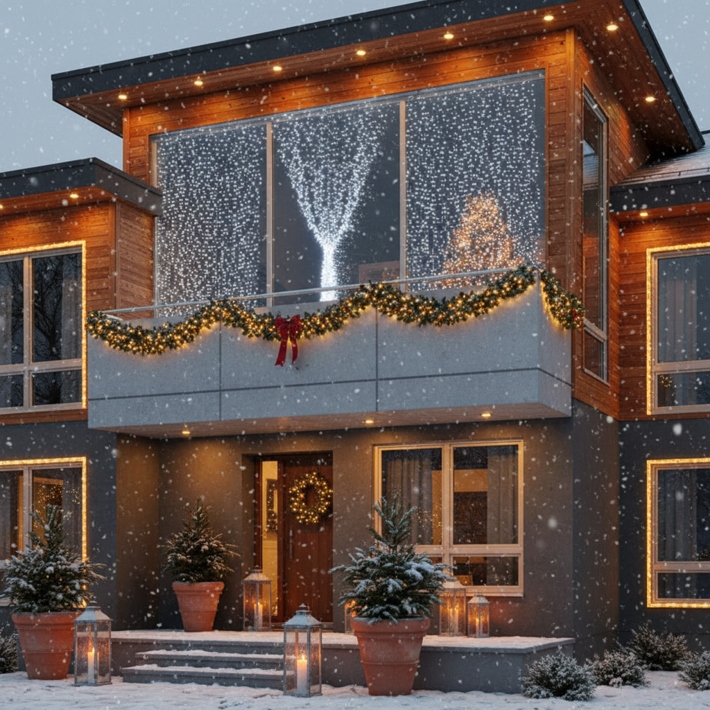 Instalatie LED Perdea Everwhite 2.5x3m Lumina Alba 720 LED-uri IP44