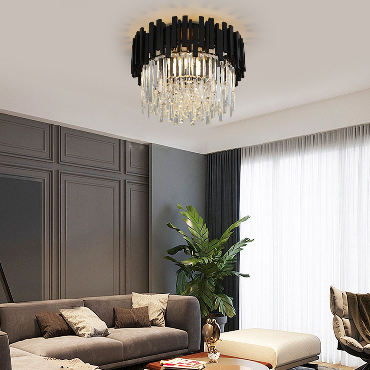 Candelabru Cristal Aplicat Black Widow Luxury Lighting Fixtures