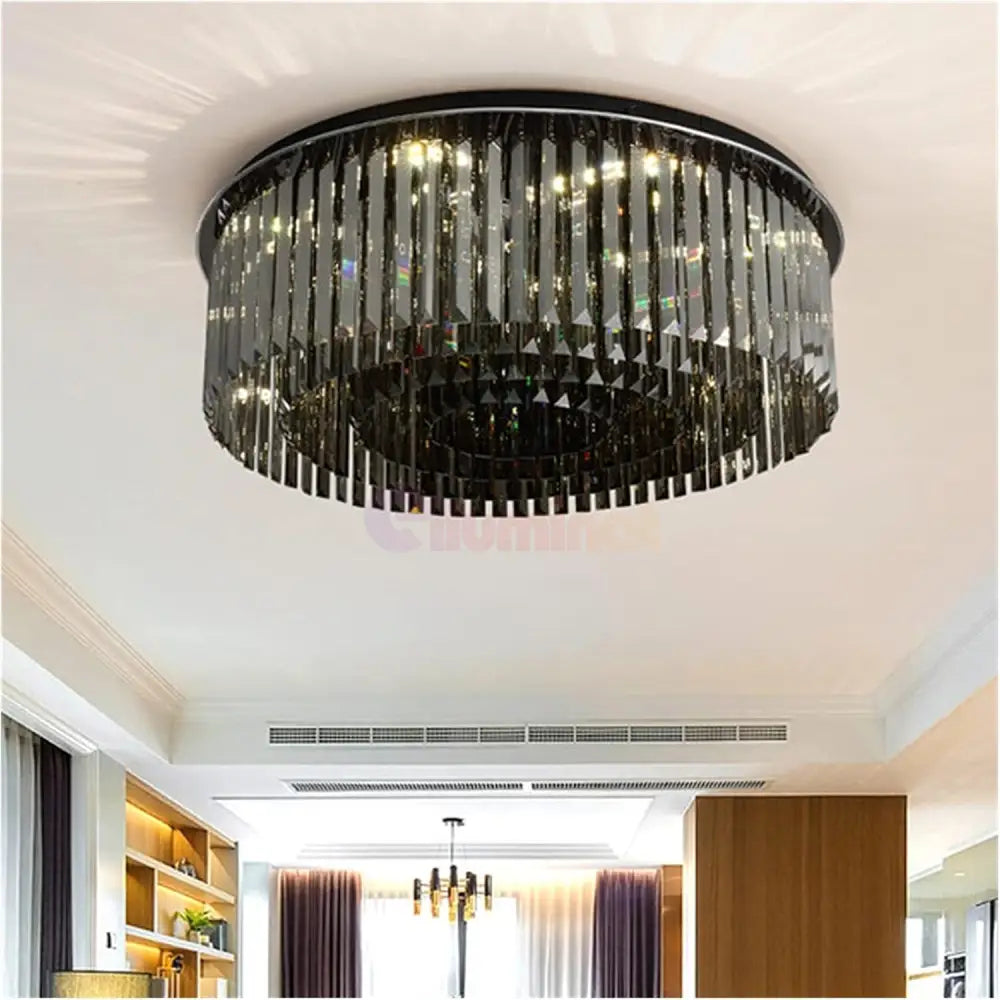 Candelabru Aplicat Cristal Dark Luxury 60CM / NEAGRA / CRISTAL Chandeliers Crystal