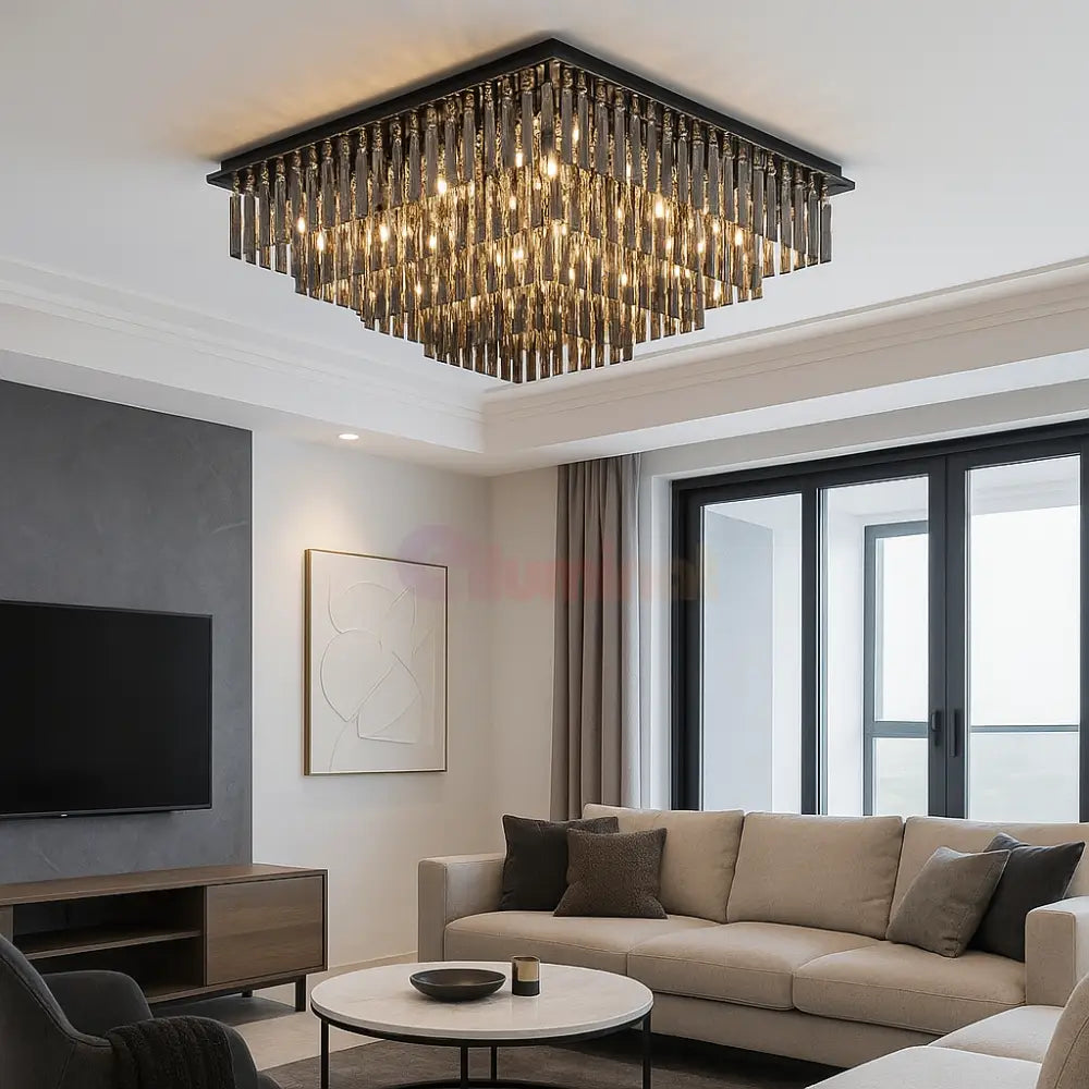 Candelabru Aplicat Cristal Dark Square Luxury Chandeliers Crystal