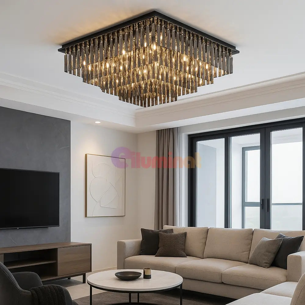 Candelabru Aplicat Cristal Dark Square Luxury Chandeliers Crystal
