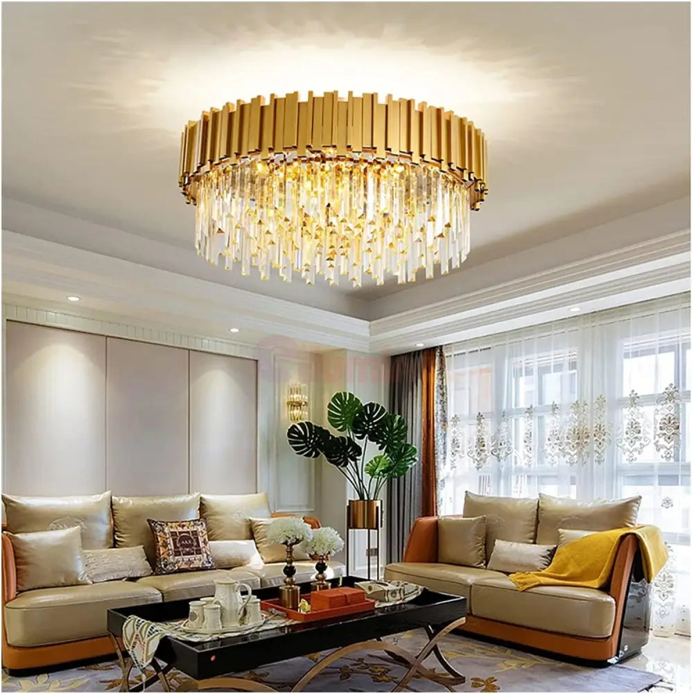 Candelabru Aplicat Cristal GLORY GOLD GRANDE 750mm AURIE / CRISTAL / 75CM Chandeliers Crystal