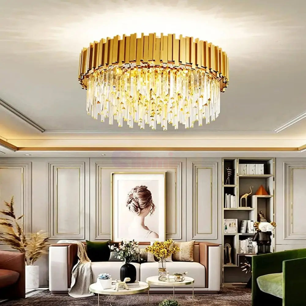 Candelabru Aplicat Cristal GLORY GOLD GRANDE 750mm AURIE / CRISTAL / 75CM Chandeliers Crystal