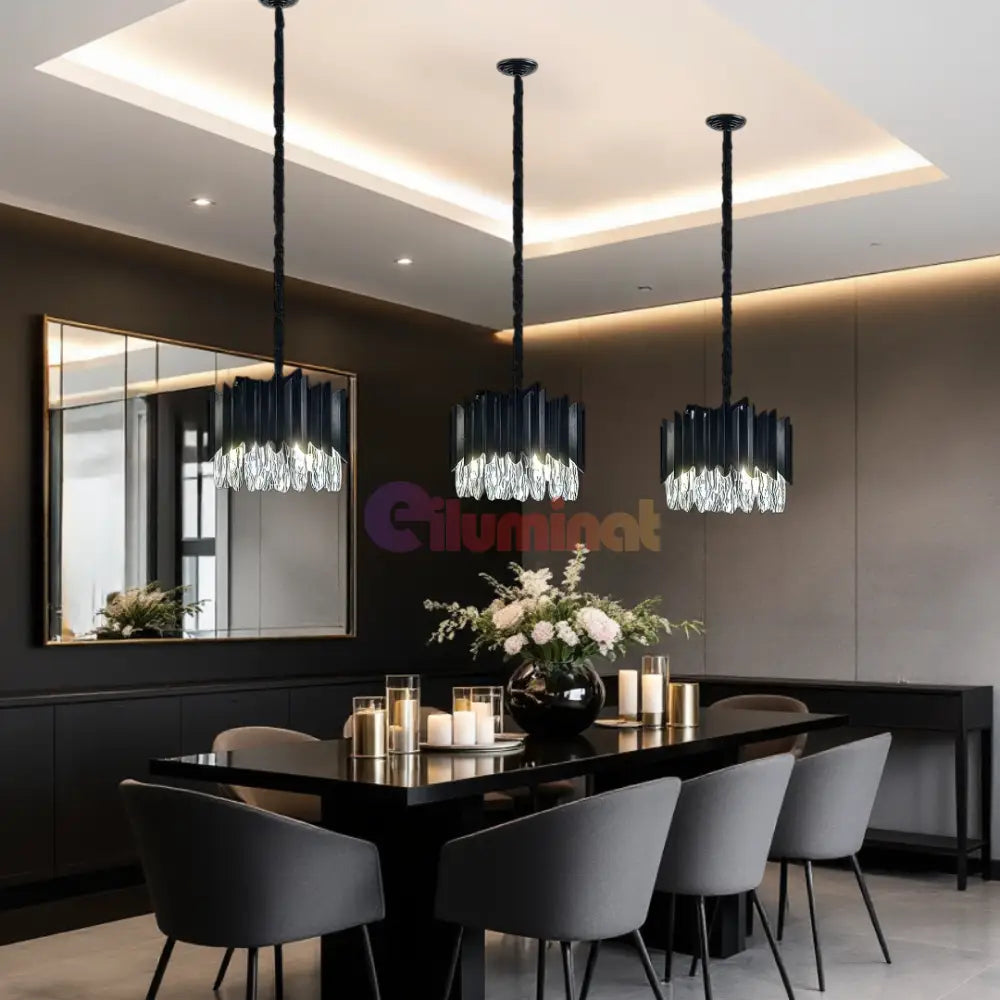 Candelabru Cristal 4xE14 Black Extravaganza NEAGRA / 35X26CM / CRISTAL Chandeliers Crystal