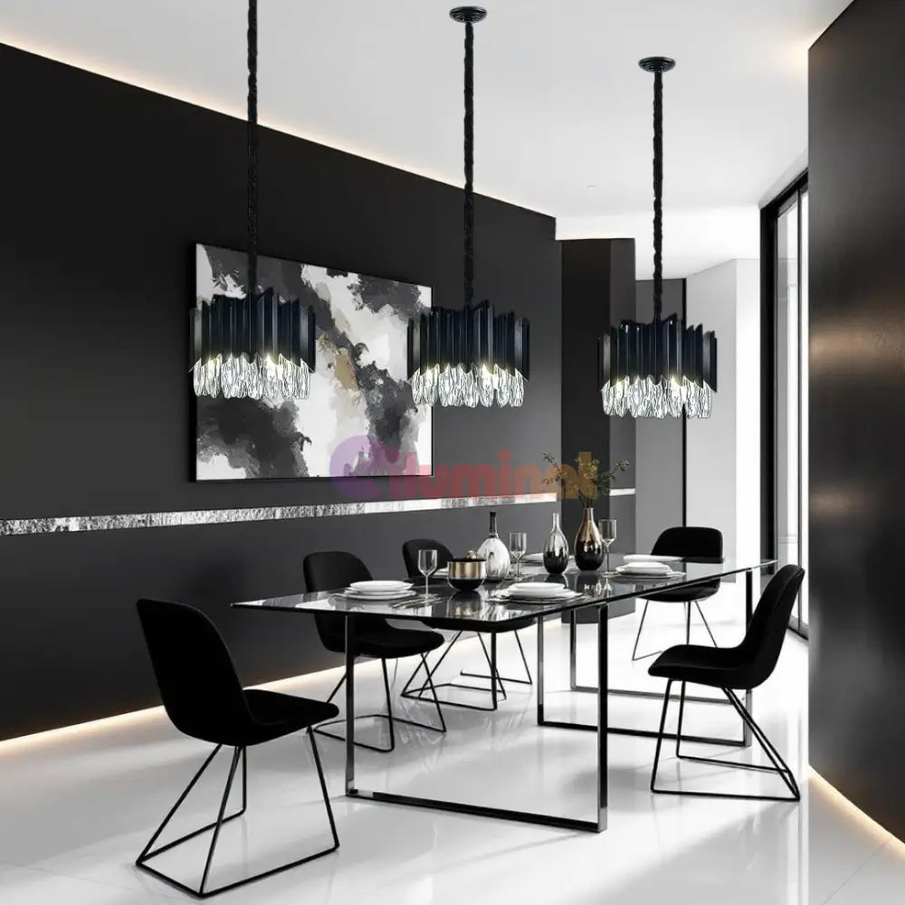 Candelabru Cristal 4xE14 Black Extravaganza NEAGRA / 35X26CM / CRISTAL Chandeliers Crystal