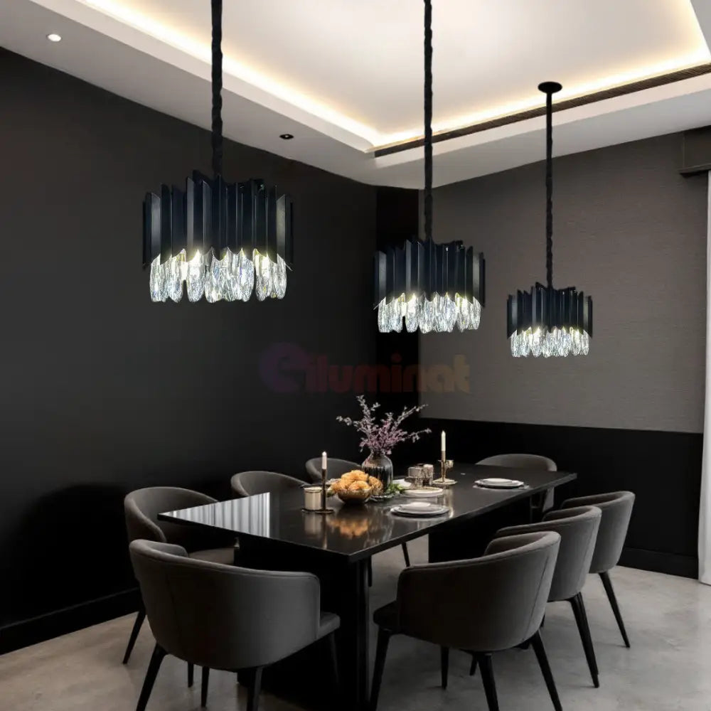 Candelabru Cristal 4xE14 Black Extravaganza NEAGRA / 35X26CM / CRISTAL Chandeliers Crystal