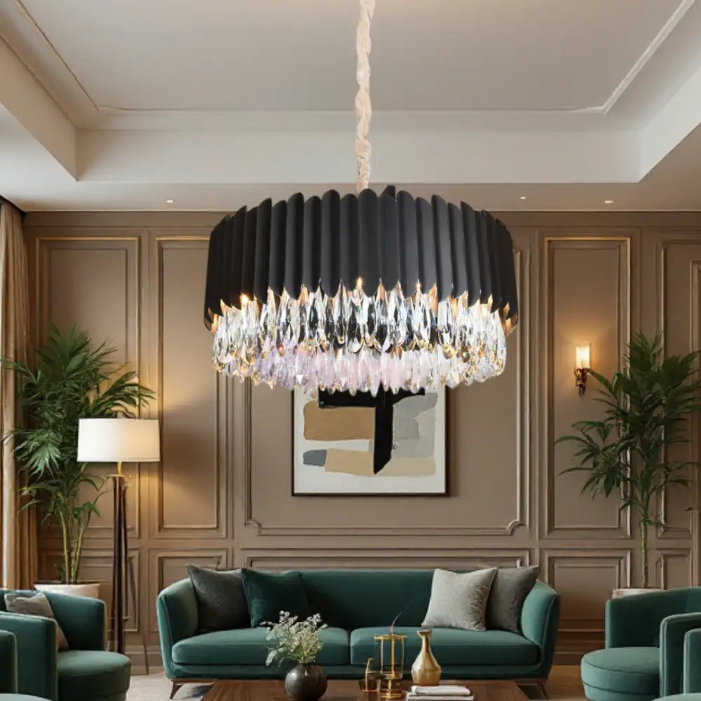Candelabru Cristal 8xE14 Black Extravaganza NEAGRA / 55X26CM / CRISTAL Chandeliers Crystal