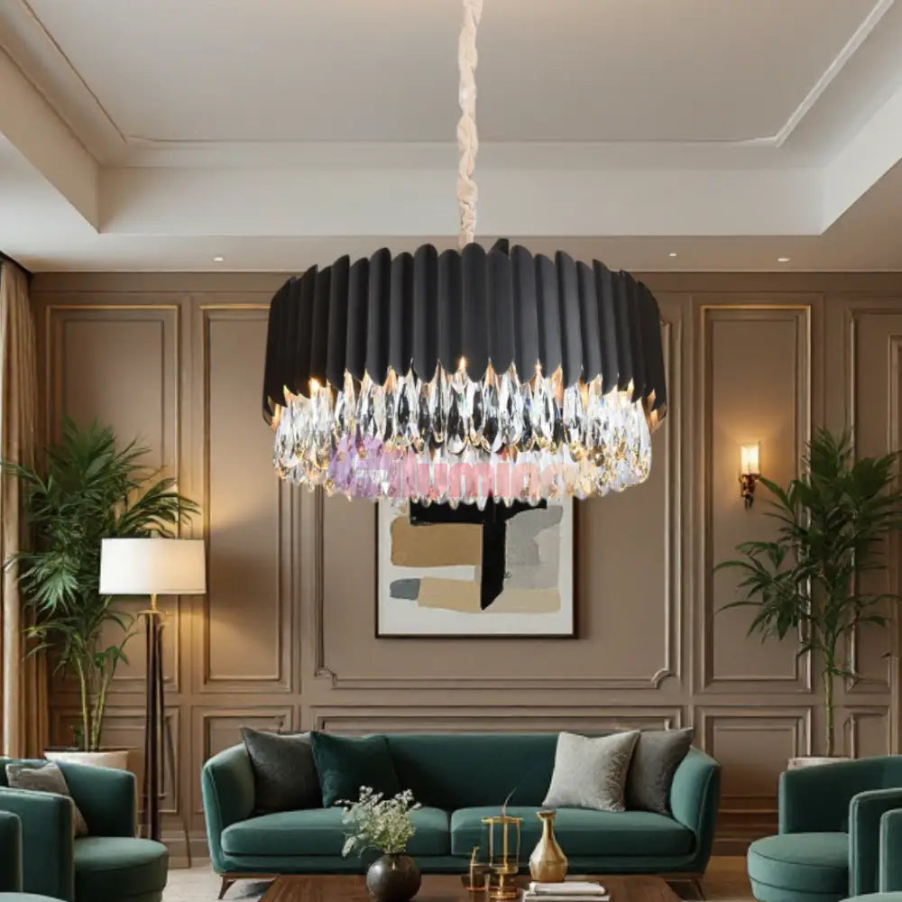 Candelabru Cristal 8xE14 Black Extravaganza NEAGRA / 55X26CM / CRISTAL Chandeliers Crystal
