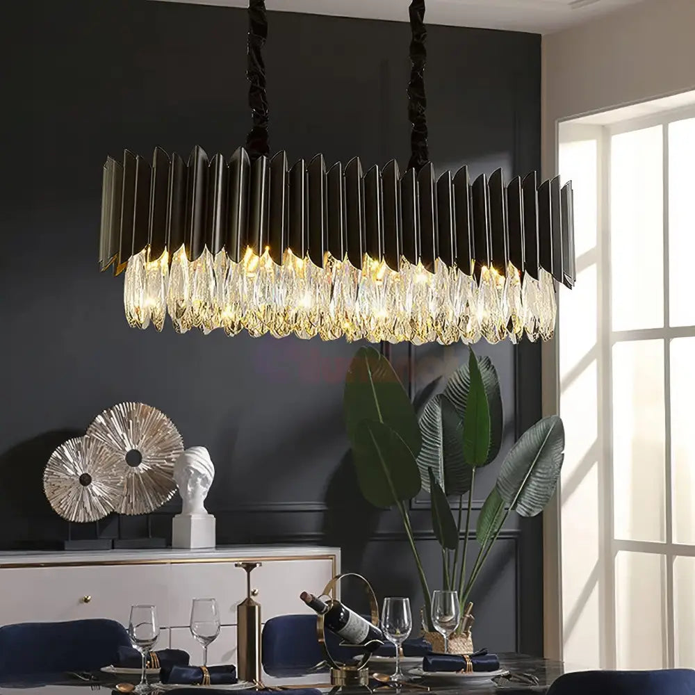 Candelabru Cristal Black Extravaganza 80x35cm NEAGRA / 80X35CM / CRISTAL Chandeliers Crystal