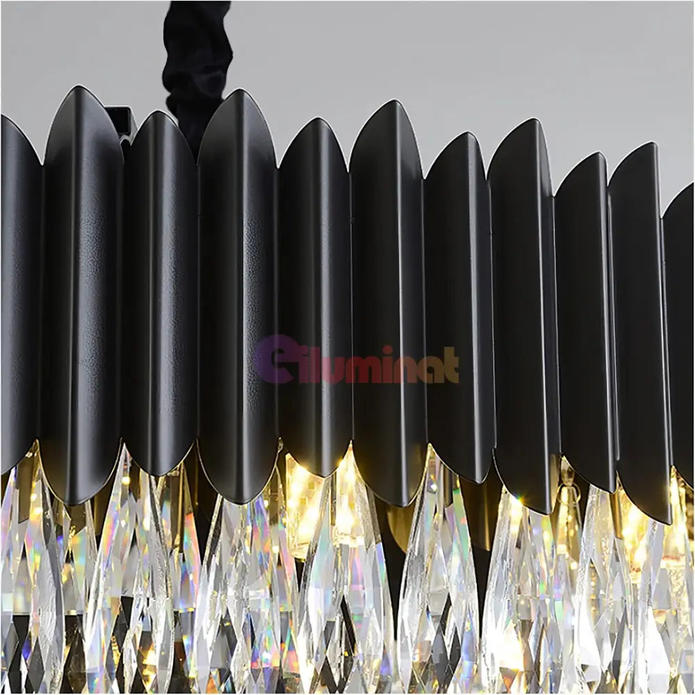 Candelabru Cristal Black Extravaganza 80x35cm NEAGRA / 80X35CM / CRISTAL Chandeliers Crystal