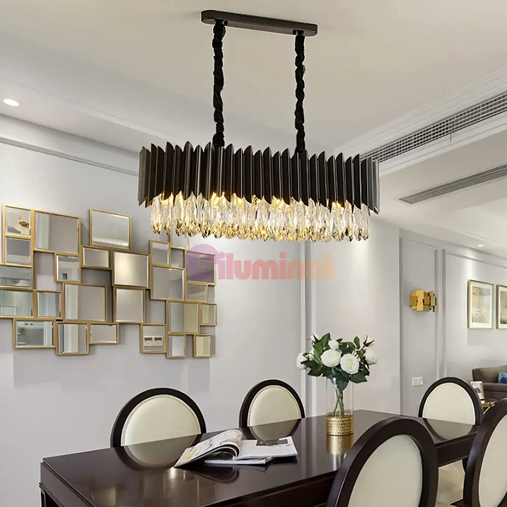 Candelabru Cristal Black Extravaganza 80x35cm NEAGRA / 80X35CM / CRISTAL Chandeliers Crystal