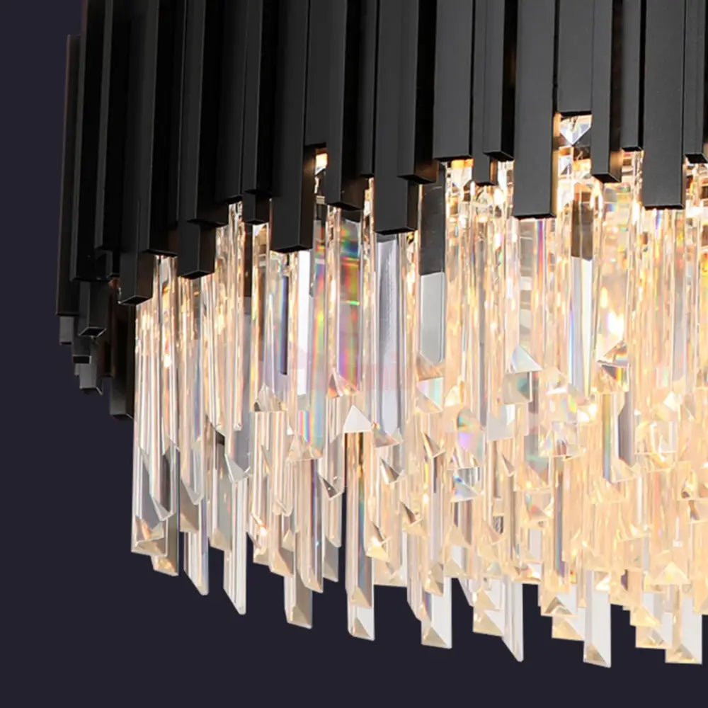 Lustra Cristal BLACK E14 5 Dimensiuni Lighting Fixtures