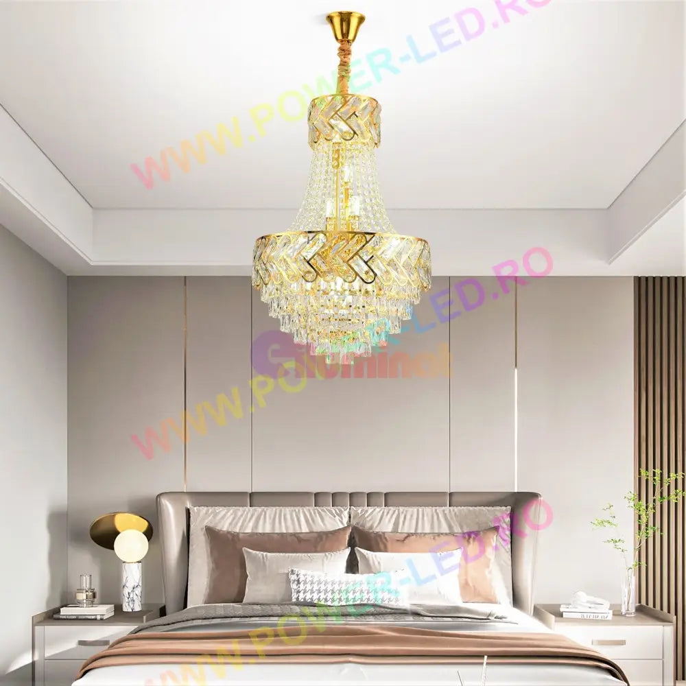 Candelabru Cristal Auriu Lonna Chandeliers Crystal