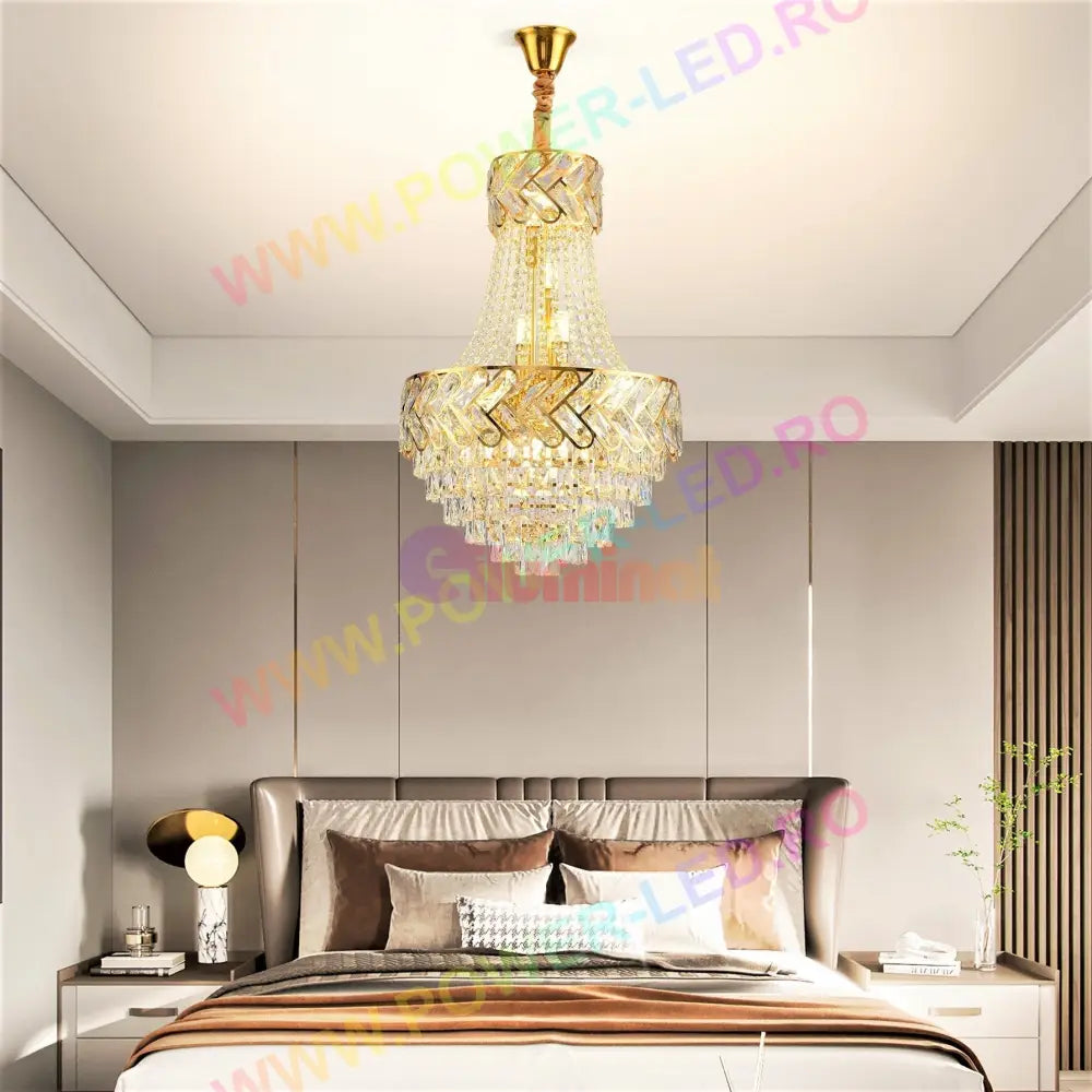 Candelabru Cristal Auriu Lonna Chandeliers Crystal