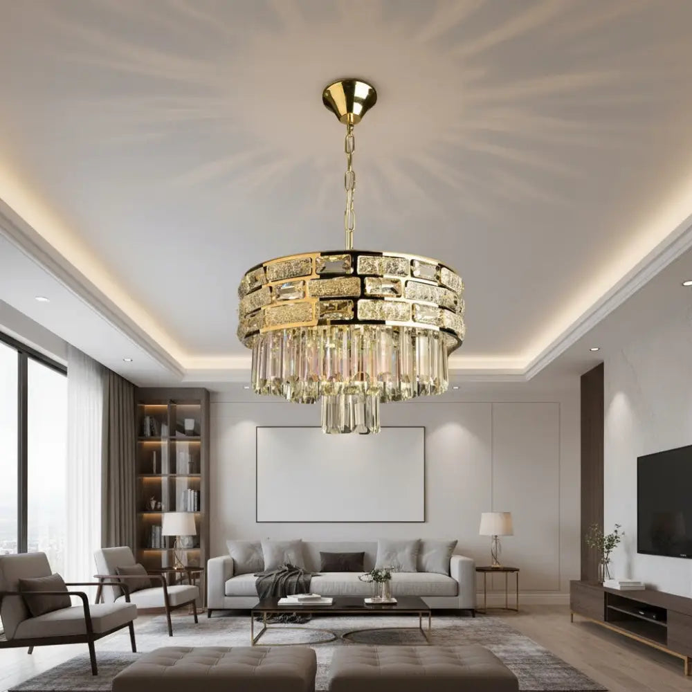 Candelabru Cristal BERA Gold ⌀40CM Chandeliers Crystal