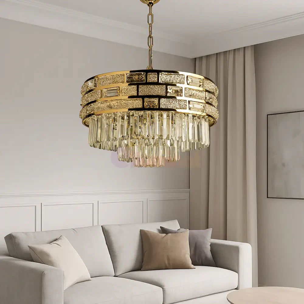 Candelabru Cristal BERA Gold ⌀50CM Chandeliers Crystal